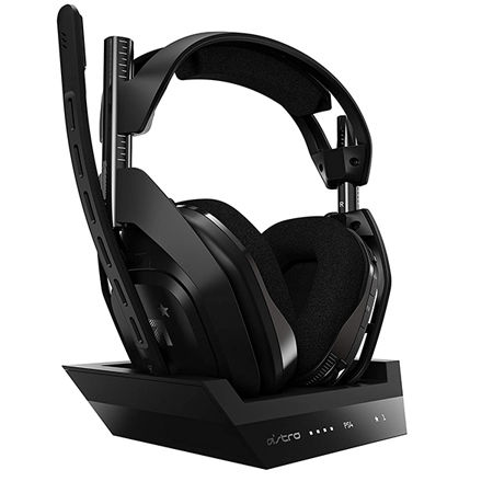 ASTRO Gaming Headset A50 Wireless + Base Station for PlayStation 5, PlayStation 4 & PC – Black