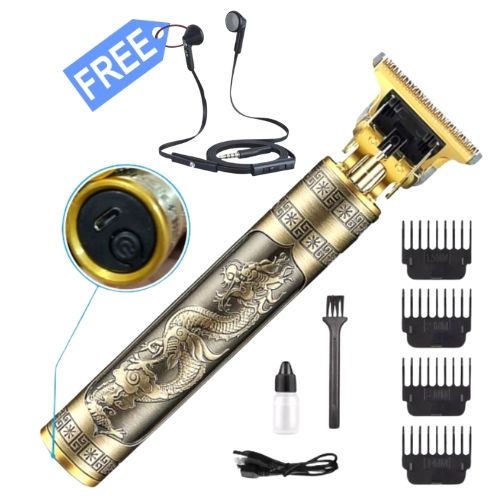 Free Handfree with Vintage T9 Hair Trimmer For Men, Professional Hair Clipper, Adjustable Blade Clipper, Hair Trimmer and Shaver, Retro Oil Head Close Cut Precise hair Trimming Machine