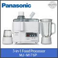 Panasonic 3 in 1 Juicer,Blender & Grinder Machine MJ-M176P. 