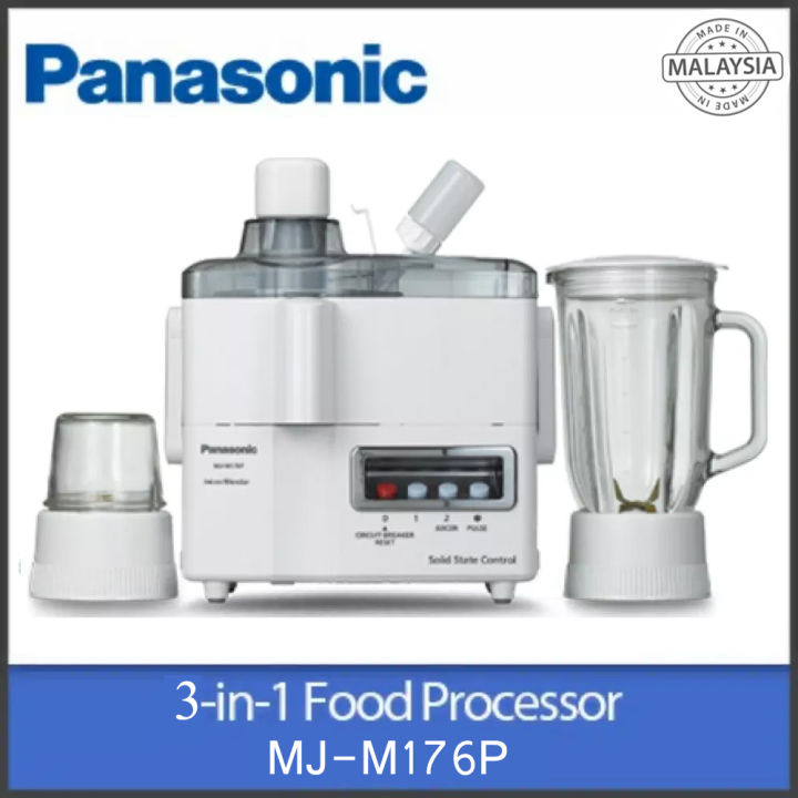 Panasonic 3 in 1 Juicer,Blender & Grinder Machine MJ-M176P