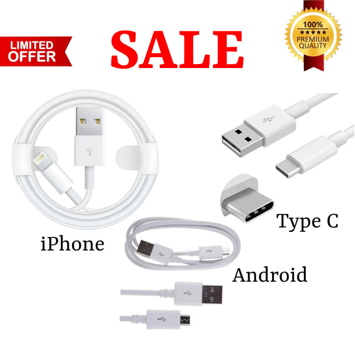 Fast Charging Cable ipone/Type C/Android For All New Models Mobile