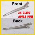 24 Hair Styling Clips, Salon Hair Clips 24pcs/Box Hair Styling Clips Hairdressing Salon Sectioning Hairpins for Salon Styling. 