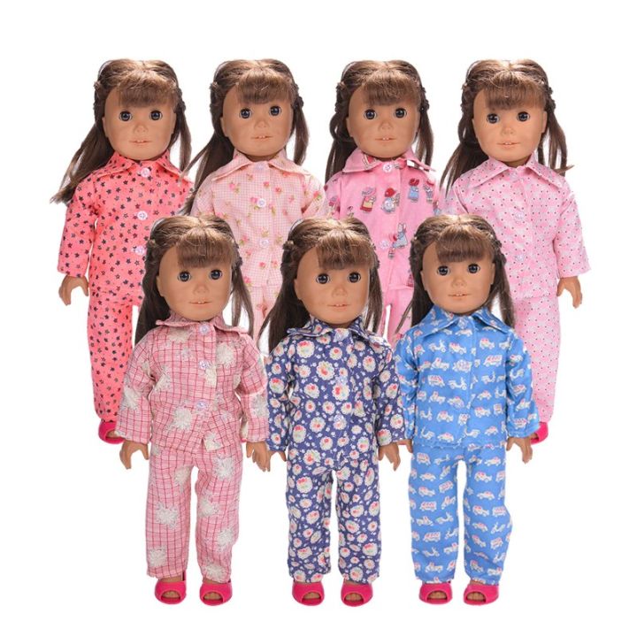 Dolls%20Accessories%20Suit%20Outfit%20New%20Pink%20Pajamas%20New%20Born%20Baby%20Doll%20Clothes%20for%2018"43cm%20American%20Girl%20Reborn%20Doll%20Clothes%20-%20Image%205