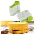 Cake Knife Adjustable Leveler Slicer 2Pcs Set Plastic. 