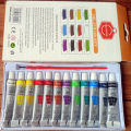 Pack of 12 Tube Color Set - Multicolor - Size 12ml tube -Art# SS-KS-St-AIP-001. 