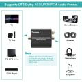 Techole (Original U.K Model: HS202)  Digital to Analog Audio Converter, 192kHz Aluminum Optical to RCA with Optical & Coaxial Cable. 