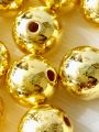 40grams of Premium Gold and Silver Spacer Beads for DIY Jewelry & Crafting, 8mm/5mm/3mm Sizes. 