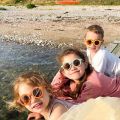 I orean aby oy s Sunglasses Fashion ids ound Frame Eyewear Summer ecoratie Eyeglasses or Eye rotection. 