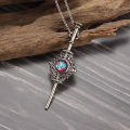 Fashion Wand and Sorcerer||||'s Stone Pendant Necklace Ladies Magic Costume Pendant Wizard World Magic Apprenticeship School Gift. 