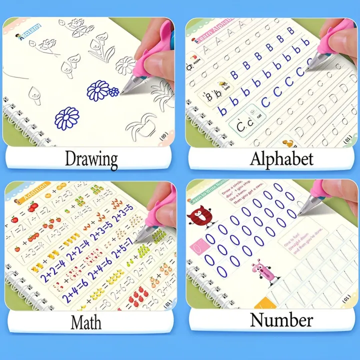Children's%20Magic%20book,%20%20Practice%20Copybook%20Set%20-%20Reusable%20Handwriting%204%20Magic%20Books%20Set%20for%20Kids%20with%20Writing%20and%20Calligraphy%20-%20Includes%201%20Magic%20Pen,%2010%20Refills,%20and%201%20Grip%20-%20Image%205