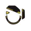 Glass Mouse Feet Compatible with G502 Wireless Mouse Round Curved Edge Mouse Glass Skates Durable Easy Install. 