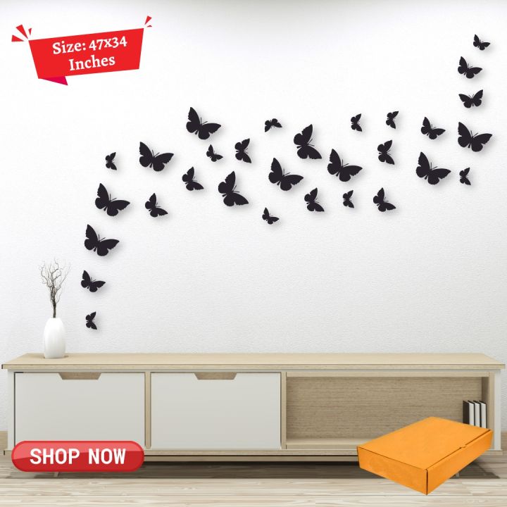 LAVO%20FASHION%20Wall%20Decor,%20wooden%20butteflies,%20wall%20decoration%20item,%20wall%20decoration%20item,%20Pack%20of%2030%20Wooden%20Butterflies%20for%20Your%20Kids%20Bedroom%20Wall%20Decoration%20Ideas%20&%20Inspirations%20-%20Image%203