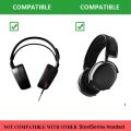 Fabric Ear Pads Cushion Earmuffs Replacement for SteelSeries Arctis 3/Arctis5/Arctis7/Arctis9/Arctis 1 Gaming Headset. 