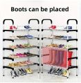 4 and 5 Tiers Shoe Rack Compact Space Saving Footwear Trainer Shoes Storage Organizer - Stainless Shoe Rack 4 and 5-Layers. 