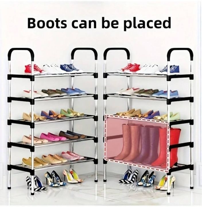 4%20and%205%20Tiers%20Shoe%20Rack%20Compact%20Space%20Saving%20Footwear%20Trainer%20Shoes%20Storage%20Organizer%20-%20Stainless%20Shoe%20Rack%204%20and%205-Layers%20-%20Image%206