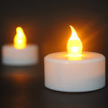 Pack of 1 Mini LED Tea Light Candle Battery Operated Flameless Flickering Warm Yellow Light for Parties, Weddings, and Home Decoration. 
