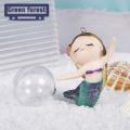 Mermaid Figurine Cartoon Mermaid Fish Tank Ornament Adorable Mini Aquarium Decor. 