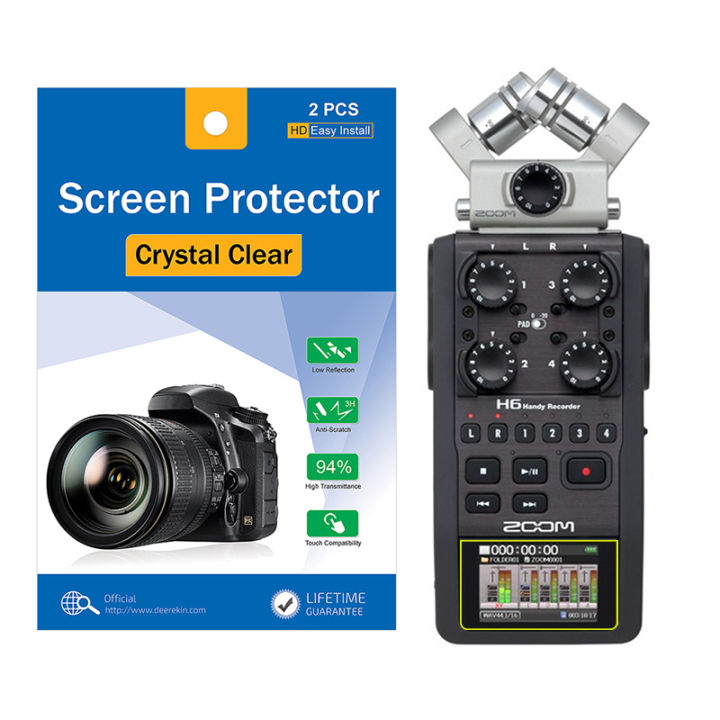 【All Of Me】2x Deerekin LCD Protector Protective Film Zoom H6 Handy Recorder