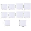10 Pack Mini Canvas Panels - 5pcs (6 x 6 ), 5pcs ( 8 x 8 )100% Small Cotton Stretched Canvas Boards for Painting.. 