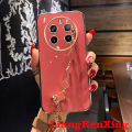 Casing realme 12 Pro 5G realme 12 5G 2024 realme 12 plus back cover phone case softcase electroplated silicone shockproof cover new design Clover bracelet for girl ddsyc02. 