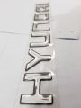 Santro Hyundai Logo Monogram Silver. 