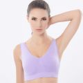 【Top mobile】Non-Binding Underwear Plus Size Yoga Shockproof Sports Bra Non Seamless One-piece. 