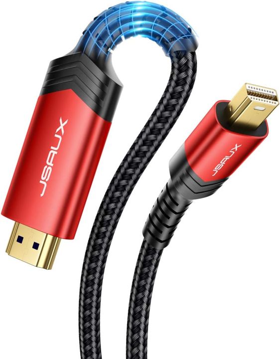Original Mini DisplayPort to HDMI 6.6Ft(2m) JSAUX 4K@60HZ Mini DP to HD ...