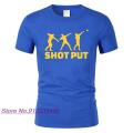 Shot put printed crew neck T-shirts men summer new fashion casual short sleeve cotton t shirt hip hop male sporting tops tees. 