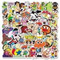 100PCS 90s Classic Cartoon Stickers Graffiti for Laptop Motorcycle Bike Car Guitar Skateboard Luggage Decal Kids Scrapbook Toys. 