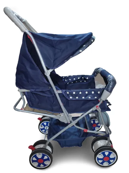Hi-Tech%20Baby%20Stoller%20Pram%20-%20Alloy%20Foldable%20Baby%20Stroller%20Pram%20For%20Newborn%20Blue%20color%20with%208%20Rubber%20Tyres%20-%20Comfortable%20Seat%20Adjustable%20Seat%20Handle%20Moveable%20With%20Eating%20Tray%20-%20Traveling%20Smart%20Pram%20Stoller%20For%20Kids%20-%20Image%202