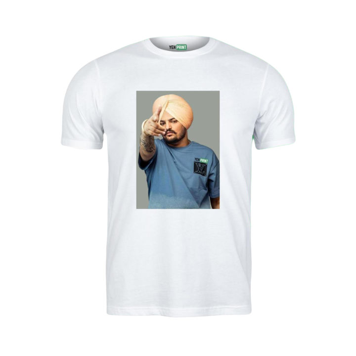 Sidhu moose wala t-shirt online shopping | Sidhu Moose Wala Rapper Legends Punjabi Singer Tee | Desi Apparel in Pakistan