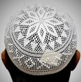 Bangladeshi Cotton Handmade Knitted Cap / Namaz Topi / Islamic Kufi Prayer Cap. 