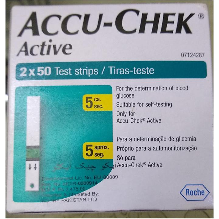 Accu Chek Active 100 Strips