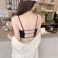 Black Half Body Bra Top for Female. 