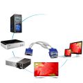 15Pin VGA 1 Male to Dual 2 VGA Female Monitor Y Adapter Splitter Video Cable, VGA Cable Splitter Dual 2 Monitor 15Pin Two Ports VGA Male To VGA Female Adapter, VGA Male to Dual VGA Female Video Adapter Cable, Converter Cable, Splitter Cable. 