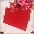 50/100pcs Laser Cut Wedding Invitation Card Pearlscent Paper Card Wedding Decorations Party White Hollow Out Butterfly 9*12cm 6z. 
