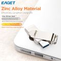 EAGET F60 USB 32gb PenDrive 64gb 128gb 256gb USB Flash Drive Memory Stick USB 3.2 for Phone laptop or Higher Version. 