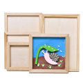 Wooden Clay Frame Children’s Pearl Snowflake Mud 3D Picture Frame Blank Art Puzzle Bracket Home Craft Desktop Ornament Kid Gift. 