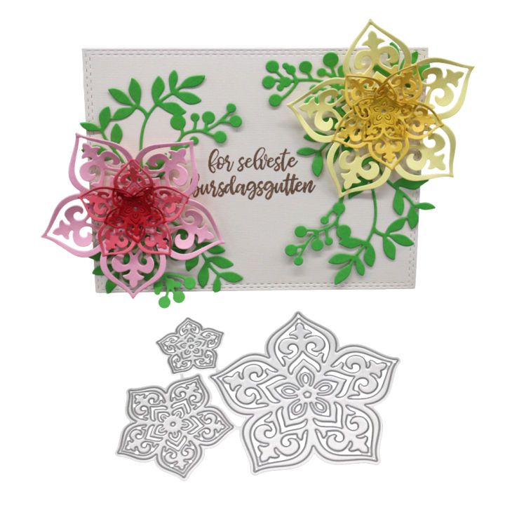 3D Flower Cutting Dies DIY Craft Scrapbooking Paper Album Embossing ...