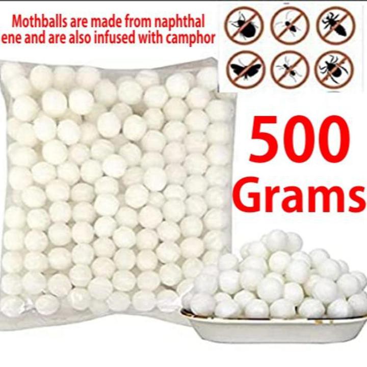 Anti Cloth Moths Naphthalene Balls - 500 Grams Cupboard Wardrobe Mothball Naphthalene Anti-insect Camphor Ball Repellent