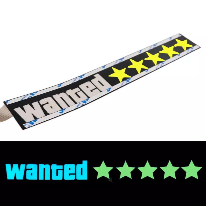 WANTED%20LED%20Car%20Window%20Sticker%20Windshield%20Electric%20Safety%20Decal%20Decoration%20Sticker%20Auto%201%20Pc%20-%20Image%203