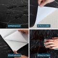 60x200cm Wall Paper Waterproof Heat Resistant Self Adhesive Anti Oil Kitchen Wallpaper Marble Sheet for Kitchen. 