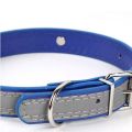 Bone Night Reflective Dog Neck Collar - Adjustable. 