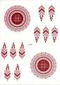 Fashion Stickers Temporary Water Proof Henna Tattoos/ Mehndi Stickers / Arabic Henna stickers/ instant mehndi stickers. 