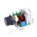 2Pcs AC Motor Speed Control Module PWM Adjustable Dimmer Speed Voltage Regulator 2000W. 