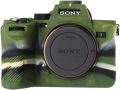 Camera Case for Sony A74 A7M4 A7IV- Protective Silicone DSLR Skin Cover, Detachable Cage, Shockproof, Dustproof Black. 