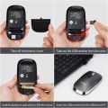 LeadsaiL Wireless Computer Mouse, 2.4G Portable Slim Cordless Mouse Less Noise for Laptop Optical Mouse with 4 Buttons, 2 AAA Battery, USB Mouse for Laptop, Deskbtop, Mac/Book (Grey). 
