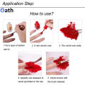 Red Flocking Velvet Powder 12grams for Nail Art Manicure and Decoration, Fuzzy Flock Nylon Powder. 