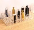 24 Slot Transparent Makeup & Lipstick Organizer 24 Pcs Lipstick Holder Stand | Lipsticks Storage Stand Makeup Containers Lipstick Organizer Storage for Cosmetic Makeup Holder | Makeup Organizer Box. 