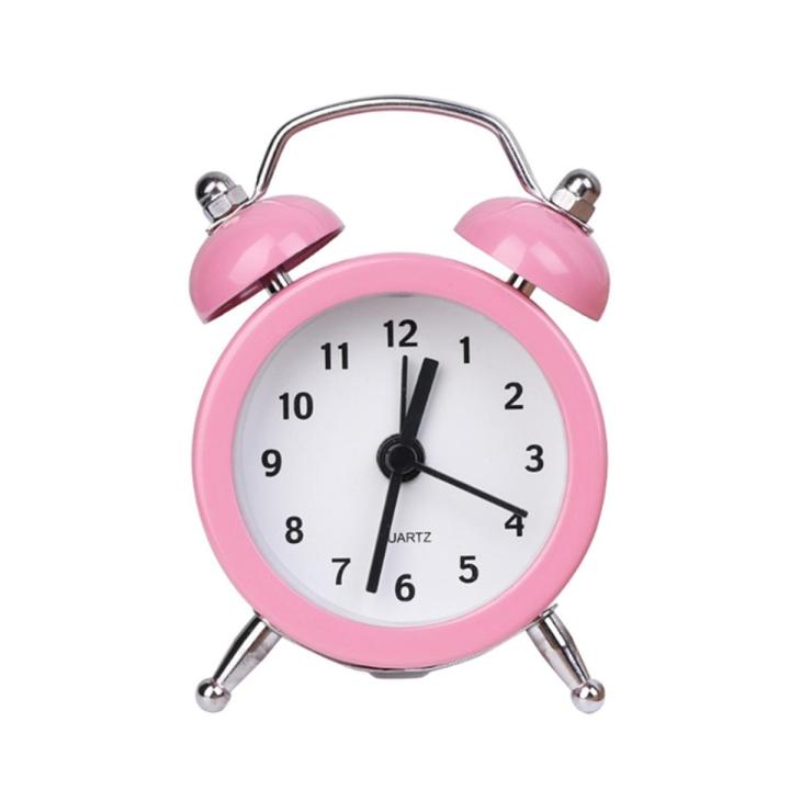 Mini Metal Alarm Clock Portable Home Outdoor Lovely Cartoon Watch Retro Gift For Children Friends Metal Alarm Clock Desktop